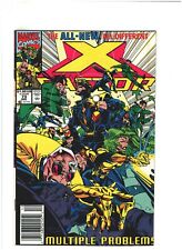 X-Factor #73 Newsstand Marvel Comics 1991  Multiple Man Havok Strong Guy VF- 7.5 picture