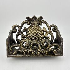 Vintage Style Brass Pineapple Neo Classical Card Or Mail Organizer Office Decor picture