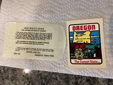 Vintage Oregon BAXTER LANE travel water dip decal sticker #136 picture