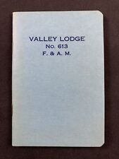 Freemason By-Laws of Valley Lodge No. 613 F. & A. M. w/ Member List  (1949) picture