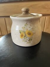 Vintage 1985 Handmade Ceramic Canister picture