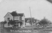 1907 Dike Iowa Grundy County Residence Section Postcard 3656 RPPC real photo picture
