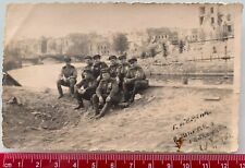 WWII 1945 BERLIN Battle Red Army Officer Spree near Reichstag Orig Vintage Photo picture