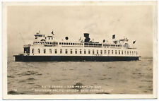 Auto Ferry, San Francisco Bay - Southern Pacific Golden Gate Ferries RPPC picture