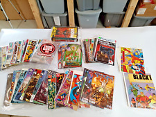 86 Mixed Comic Book Lot Dark Horse Marvel DC Image Vertigo In Bags Cardboard picture