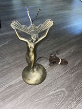 Vintage 70s Frankart Style Art Deco Nude Lady Lamp See All Pics. picture