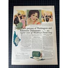 Vintage 1925 Woodbury Soap Print Ad - Washington DC picture