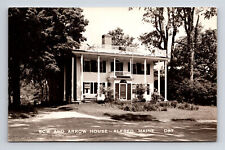1955 RPPC Senator John Holmes Bow & Arrow House Greek Revival Alfred ME Postcard picture