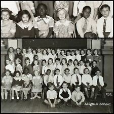 Antique Class Photo Early Racial Integration Chicago Il Altgeld Wentworth School picture