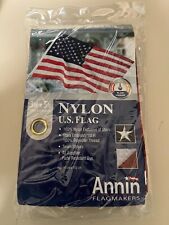 Annin American Flag 3 x 5 ft. 100% Nylon Embroidered Star Sewn Stripes USA Made picture