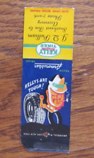 KELLY TIRES MATCHBOOK COVER: J. Q. PULLIAM EMPTY 1950s MATCHCOVER -C2 picture