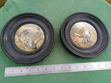 Antique Victorian Porcelain Hunting scenes with Gun dogs picture