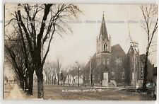 Methodist Church, Dows, Iowa; Wright County history photo postcard RPPC % picture