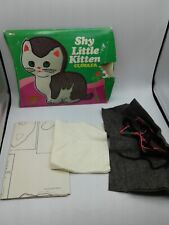 Vtg Little Golden Books Shy Little Kitten Cuddler kit - Cut, Stitch, and Stuff picture