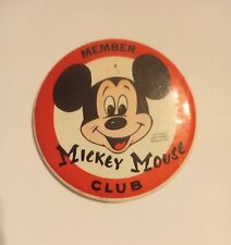 1950s Vintage Large Mickey Mouse Club Member Pin picture