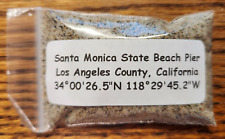 Santa Monica State Beach Pier Sand Soil Dirt Sample Los Angeles Apx. 30ml picture