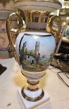 Antique Limoge Empire Style Paris Porcelain Vase Gilt Gold Urn 11x6x4 picture