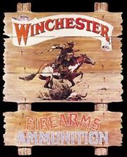 Winchester Express Rider Firearms Ammunition TIN SIGN Metal Gunshop Poster Ad picture