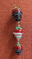 Christopher RADKO Vintage Chocolate Dipped Strawberries Ornament  picture