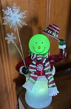 Animated Snowman Speaker With Pulsating Lights Christmas Decoration Moves Music picture
