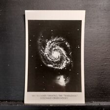 RPPC M51 In Canes Venatici THE WHIRLPOOL McDonald Observatory TX Postcard UNP picture