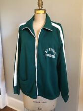 Vintage DC Everest High Evergreens 1960s Basketball Zip Track Jacket Wausau WI picture
