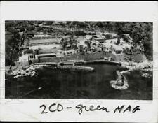 1938 Press Photo Aerial of $500,000 home of James Cromwell in Honolulu, Hawaii picture