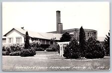 Pontiac Illinois~Livingston County Sanatorium~Tuberculosis~TB~Trellis~1940s RPPC picture