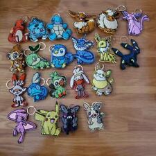 Pokémon glitter rhinestone keychain Goods lot of 21 Set sale Pikachu Piplup etc. picture