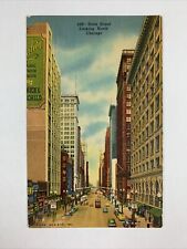 Postcard Illinois Chicago IL State Street Loop Downtown 1964 Linen Posted picture