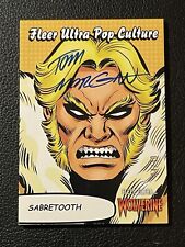 2024 Fleer Ultra Wolverine Pop Culture Sabertooth Autograph /40 Tom Morgan PC-41 picture