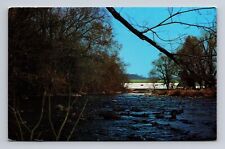 Postcard Elizabethon TN Tennessee Picturesque Covered Bridge Doe River picture