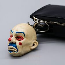 Joker Mask Keychain Key Ring Movie Batman Biker Clothing Bag Accessory Handmade picture