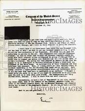 1944 Press Photo Letter from Rep. Estes Kefauver regarding the One Thousand Club picture