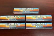 Elements King Size Slim Ultra Thin Cigarette Rolling Papers 5 PACKS -NEW picture