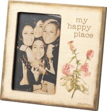 Primitives by Kathy My Happy Place Plaque Photo Frame 3X5 Inch Photo picture