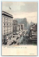 c1905 Exterior Road Holland House Fifth Ave New York City New York NY Postcard picture