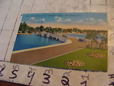 Orig Vint post card 1950's SNELL ISLE BRIDGE ST PETERSBURG --FLORIDA picture