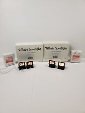 Dept 56 Village Spotlight Set of 2 #52611 Vintage 2 Sets Working Lights In Box picture