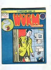 WORM MAGAZINE #2 (1973)  VF- ow  Justin Green Bill Griffith  Scarce picture