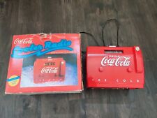 1988 Old-Tyme Coca Cola Cooler Radio Cassette w/Original Box OTR-1949 Works picture
