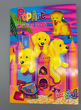 Lisa Frank Vintage Pop Art Writing Book Caymus Yellow Lab Dog Sandcastle Puppies picture