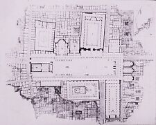 Plan of Forum of Pompeii, Italy, Magic Lantern Glass Slide picture