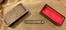 NY National Guard Marksman Pin Rock Island Arsenal 1910 with Original Box picture