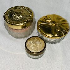 3 Vintage Powder Jars picture
