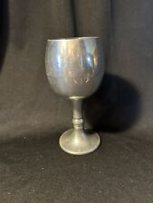 Vintage English Pewter Wine Goblet/Chalis Made In Sheffield England picture