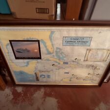 VINTAGE LARGE POSTER Caribbean Adventurer 2007. Comes With Frame But No Glass picture