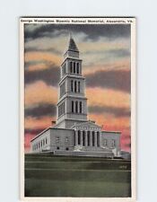 Postcard George Washington Masonic National Memorial Alexandria Virginia USA picture