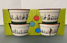 DR. SEUSS How The Grinch Stole Christmas Set Of 4 Baking Ramekins Red Interior picture