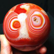 RARE 797g82mm Natural Brazilian Colorful Agate Crystal Sphere Ball Healing A1353 picture